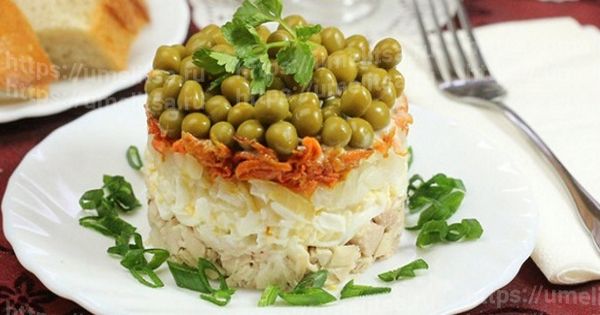 мясной салат купеческий очень вкусный