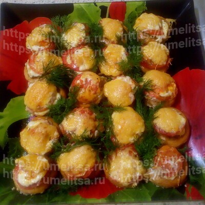 Закусочные бублики с фаршем