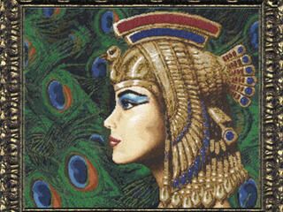 Принцесса Египта - схема для вышивки крестом