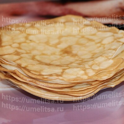 Мягкие, тонкие блинчики