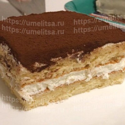 Нежнейший бисквитный торт быстрого приготовления