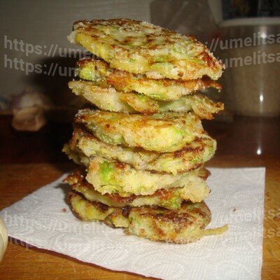 Оладьи из кабачков и картофеля