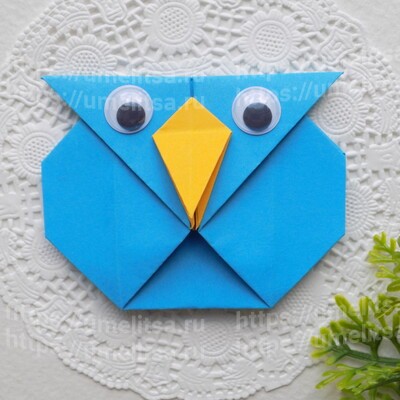 Как сделать сову из бумаги в технике оригами