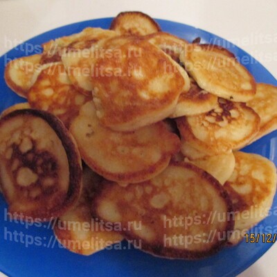 Творожные оладьи с кислинкой