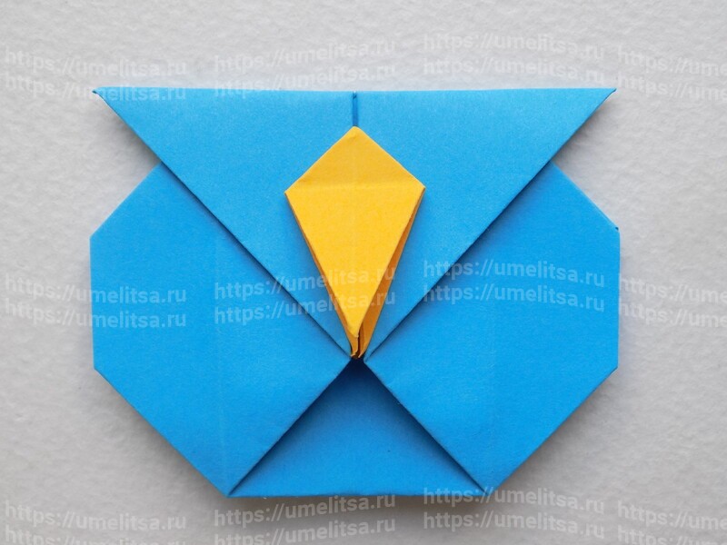 Как сделать сову из бумаги в технике оригами