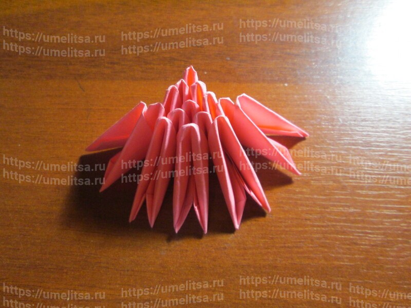 Модульное оригами для начинающих сердечко