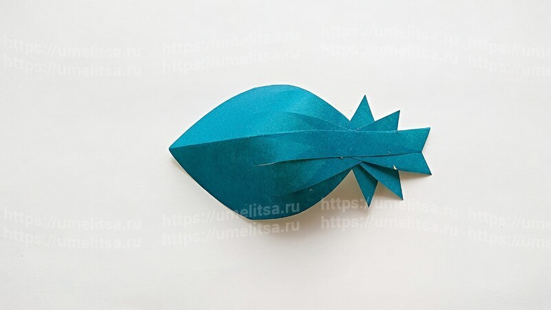 Бумажные рыбки – поделка для детей