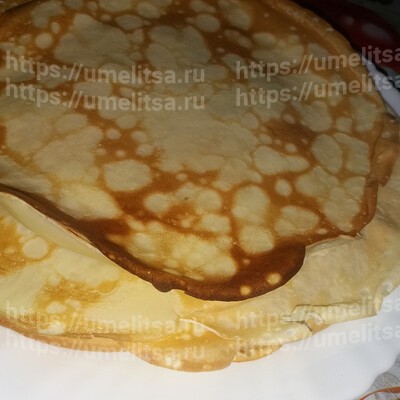 Рецепт приготовления ванильных блинов