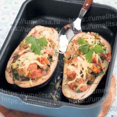 Баклажан с копченой горбушей