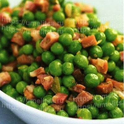 Горох с панчеттой