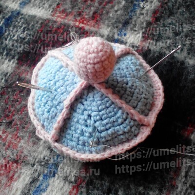 Игольница амигуруми. Мастер-класс с пошаговыми фото.