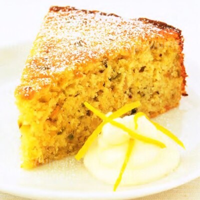 Кекс с фисташками и апельсином