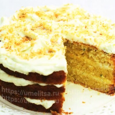 Кекс с кокосом и лаймом