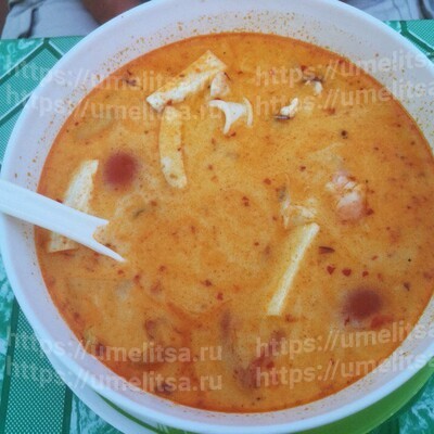 Китайский суп из морепродуктов