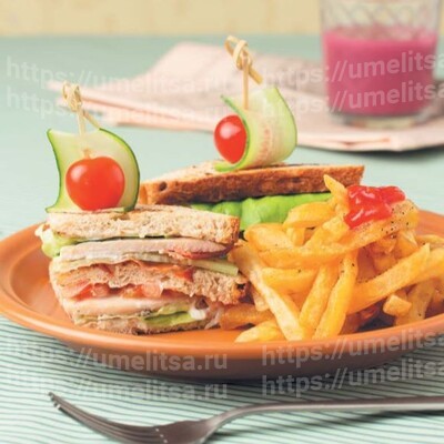 Клаб-сэндвичи с курицей