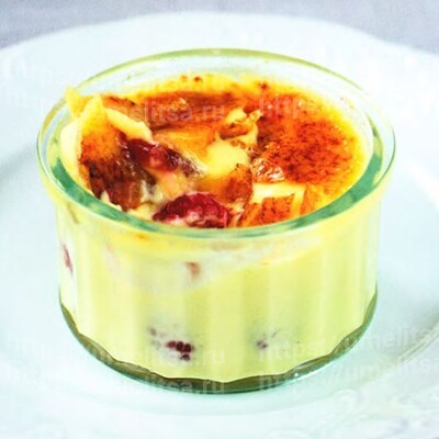 Малиновый крем-брюле