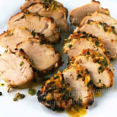 Маринованная свиная вырезка