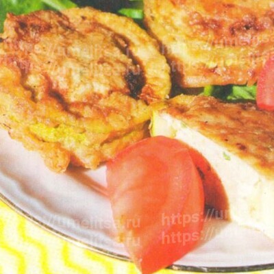 Медальоны из кабачков