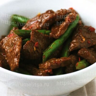 Остро-сладкая говядина стир-фрай