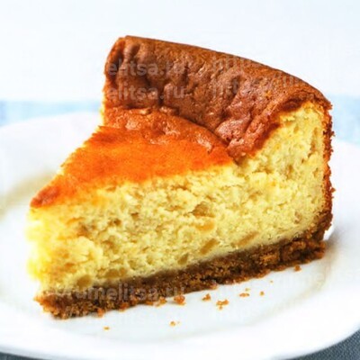 Печеный чизкейк с имбирем