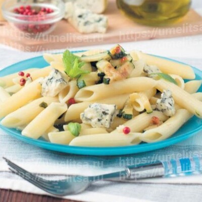 Пенне с мятой и цукини