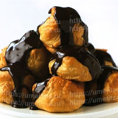 Шоколадно-апельсиновые профитроли