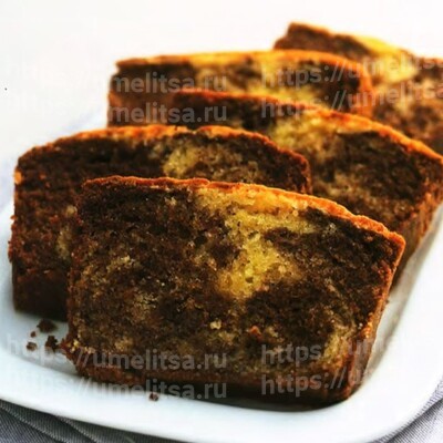 Шоколадный мраморный торт