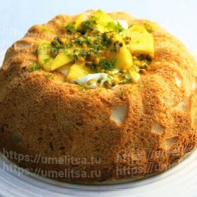 Тропический ангельский бисквит