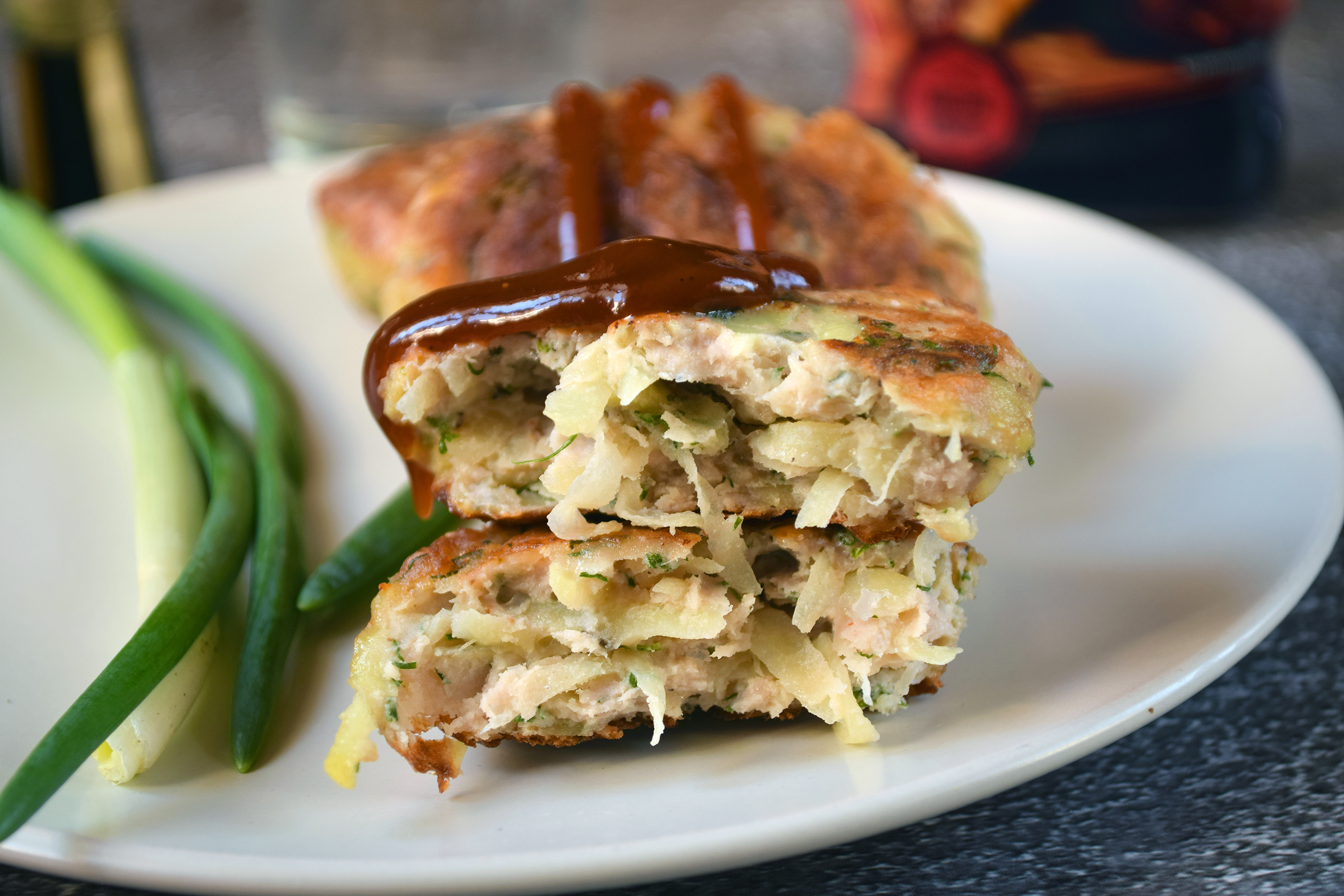 Картофельные котлеты с фаршем