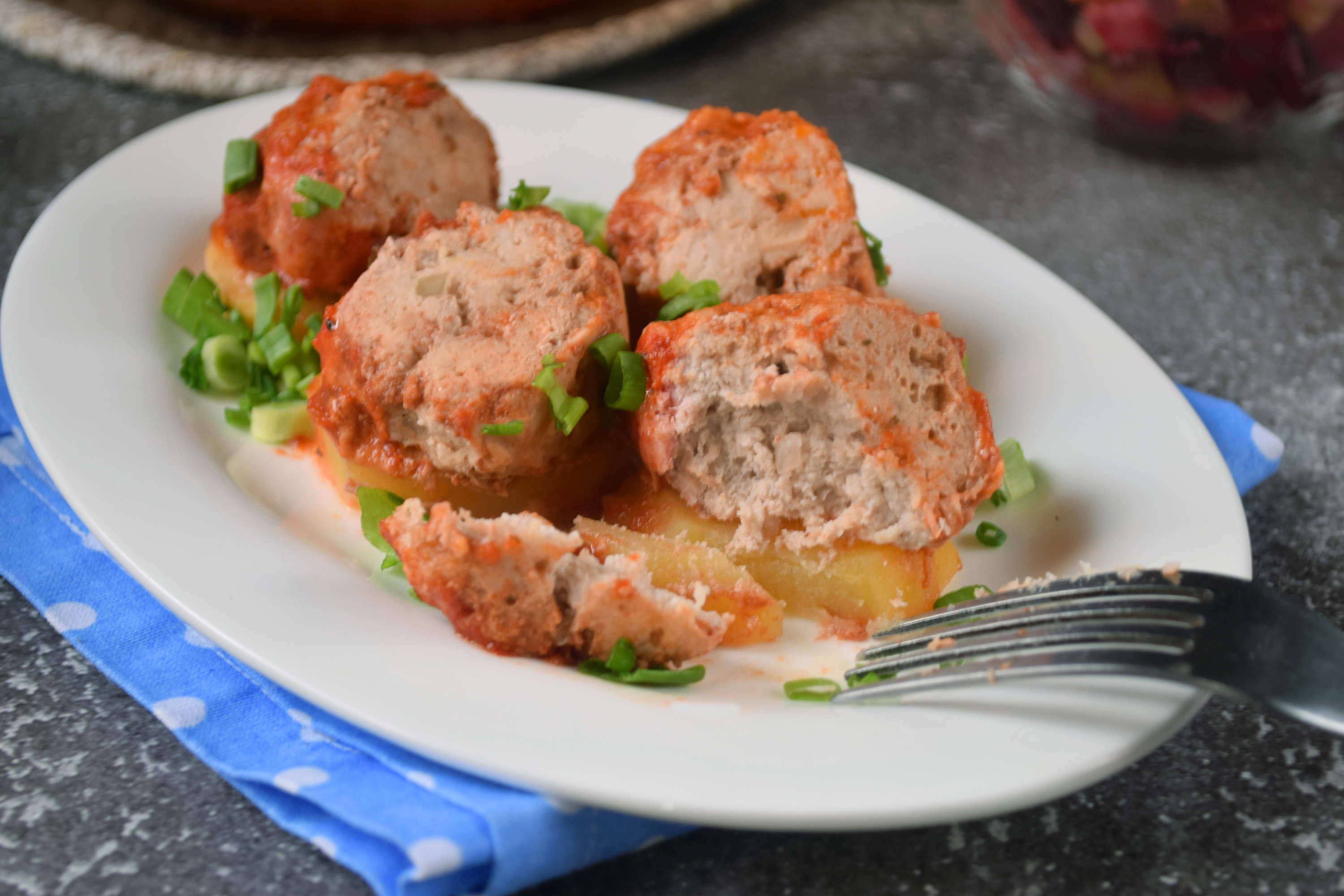 Котлеты с картошкой в духовке