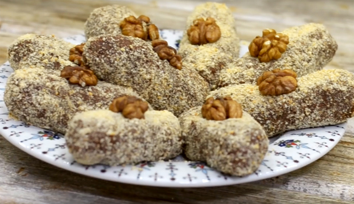 Пирожное «Картошка» из печенья со сгущенкой