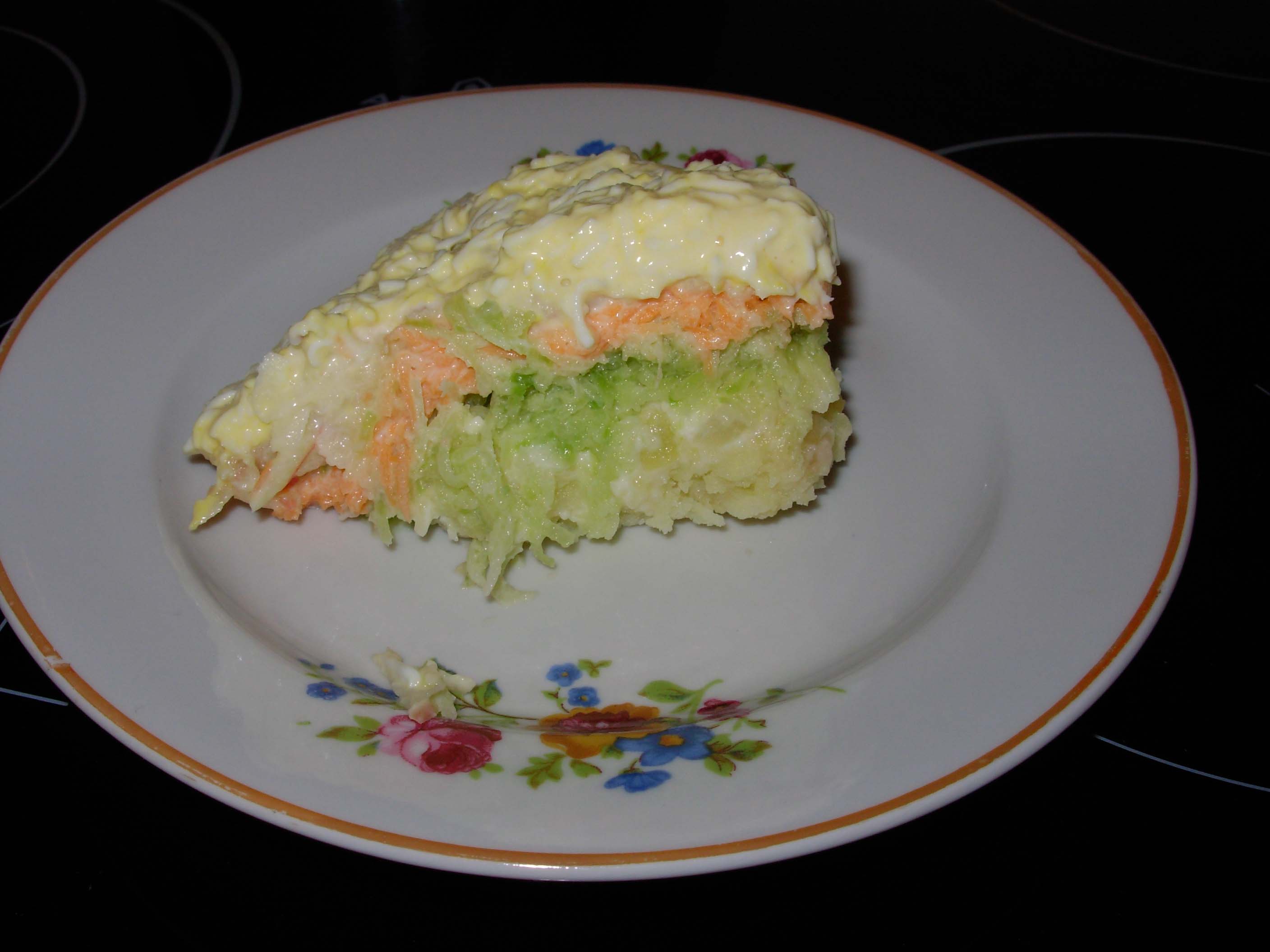 Салат с зеленой редькой