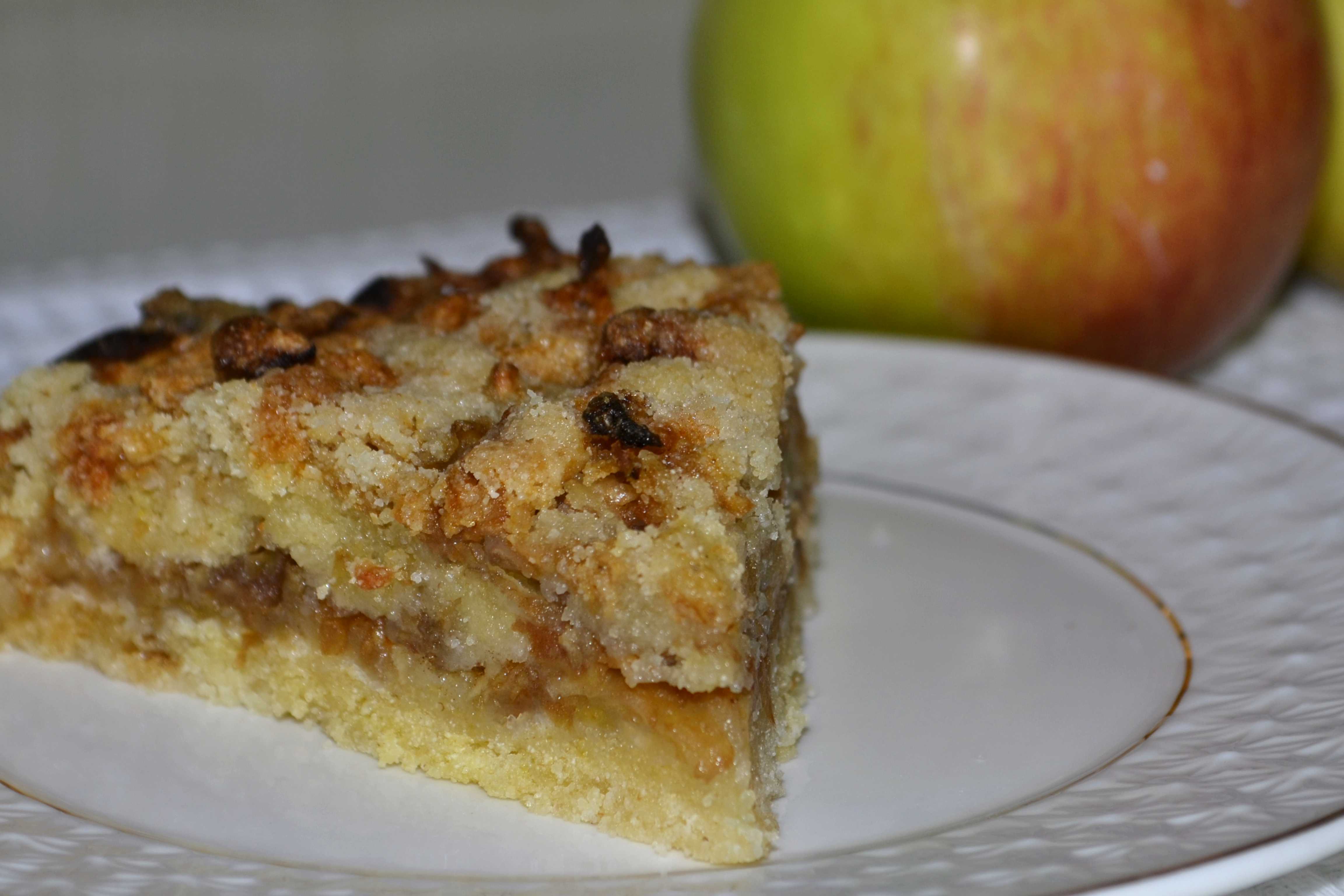 Насыпной яблочный пирог