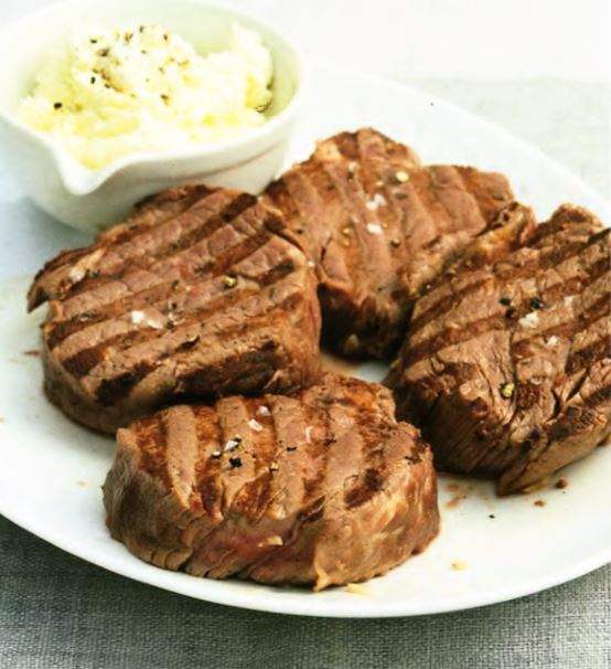 Бифштексы с кремовым хреном