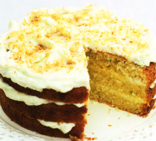 Кекс с кокосом и лаймом