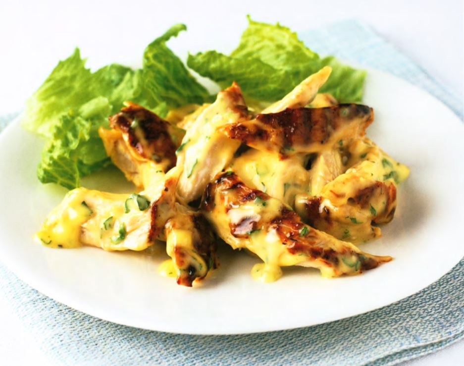 Курица барбекю с эстрагоновым майонезом