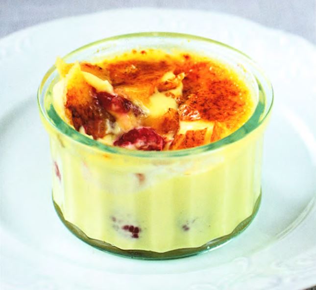 Малиновый крем-брюле