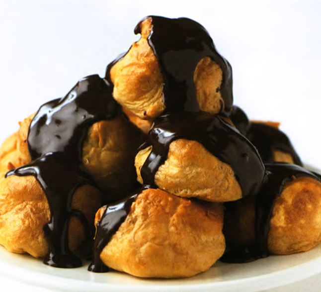 Шоколадно-апельсиновые профитроли