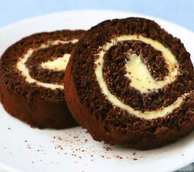 Швейцарский рулет с шоколадом и масляным кремом