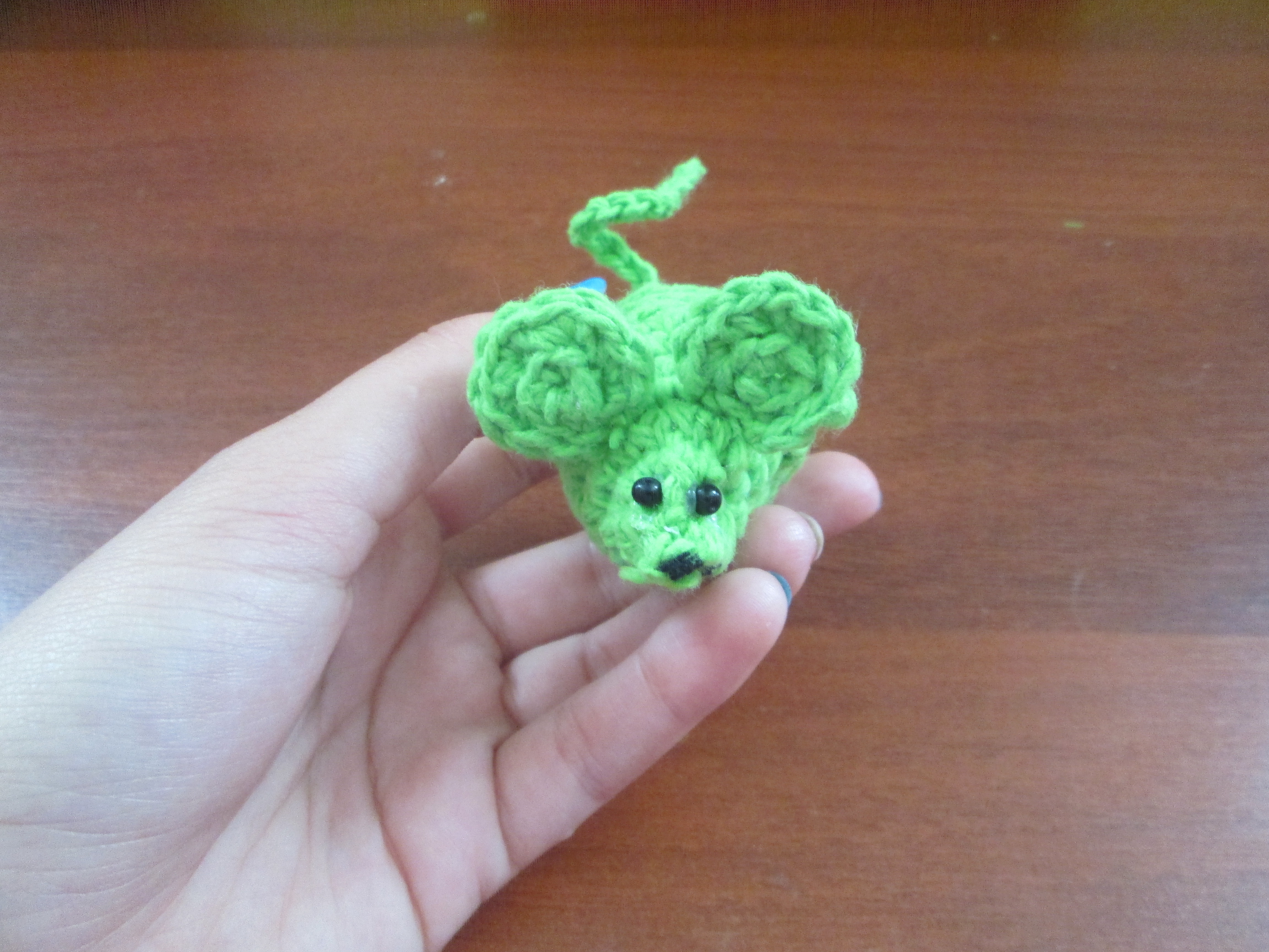Игрушка крючком Мышка