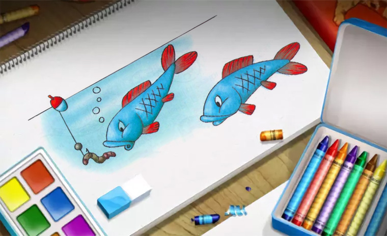 Как нарисовать рыбу