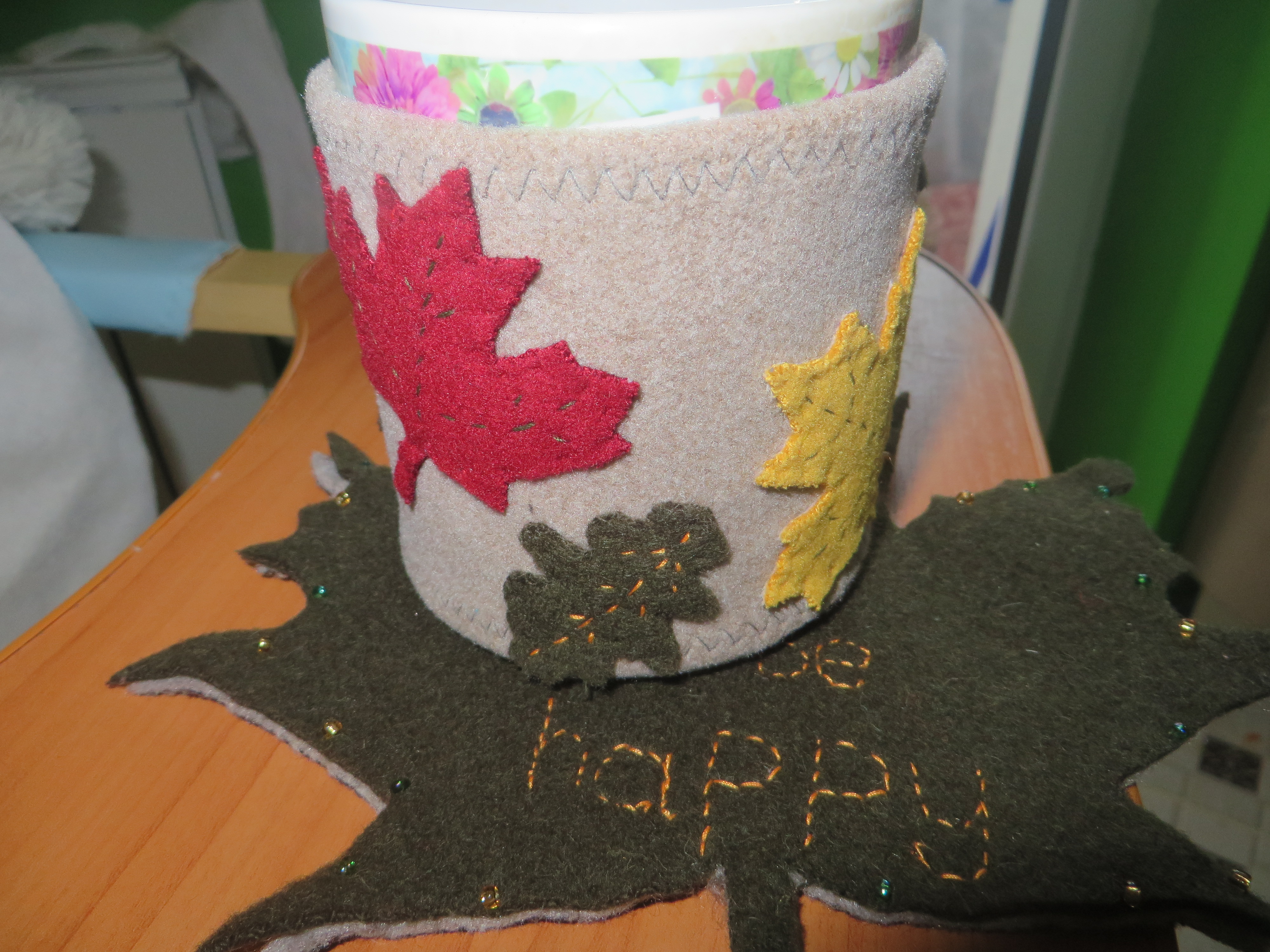 Осенняя шубка на кружку