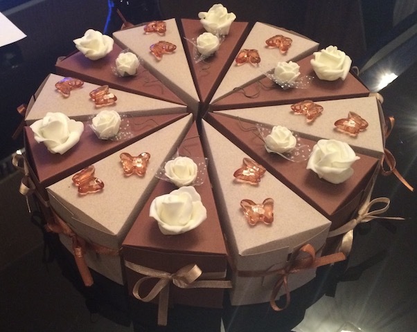 Торт из картона с сюрпризом - оригинальный подарок на любое торжество