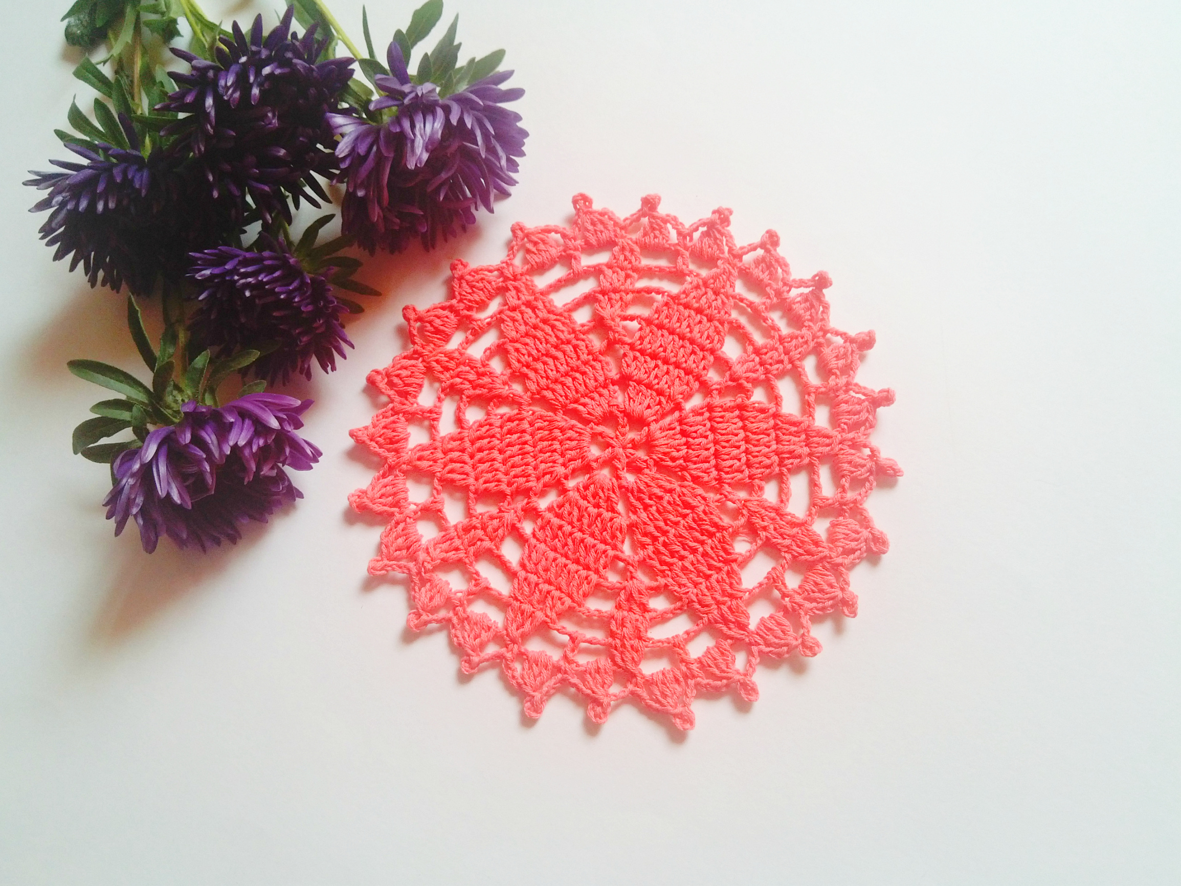 Мастер-класс по вязанию салфетки крючком