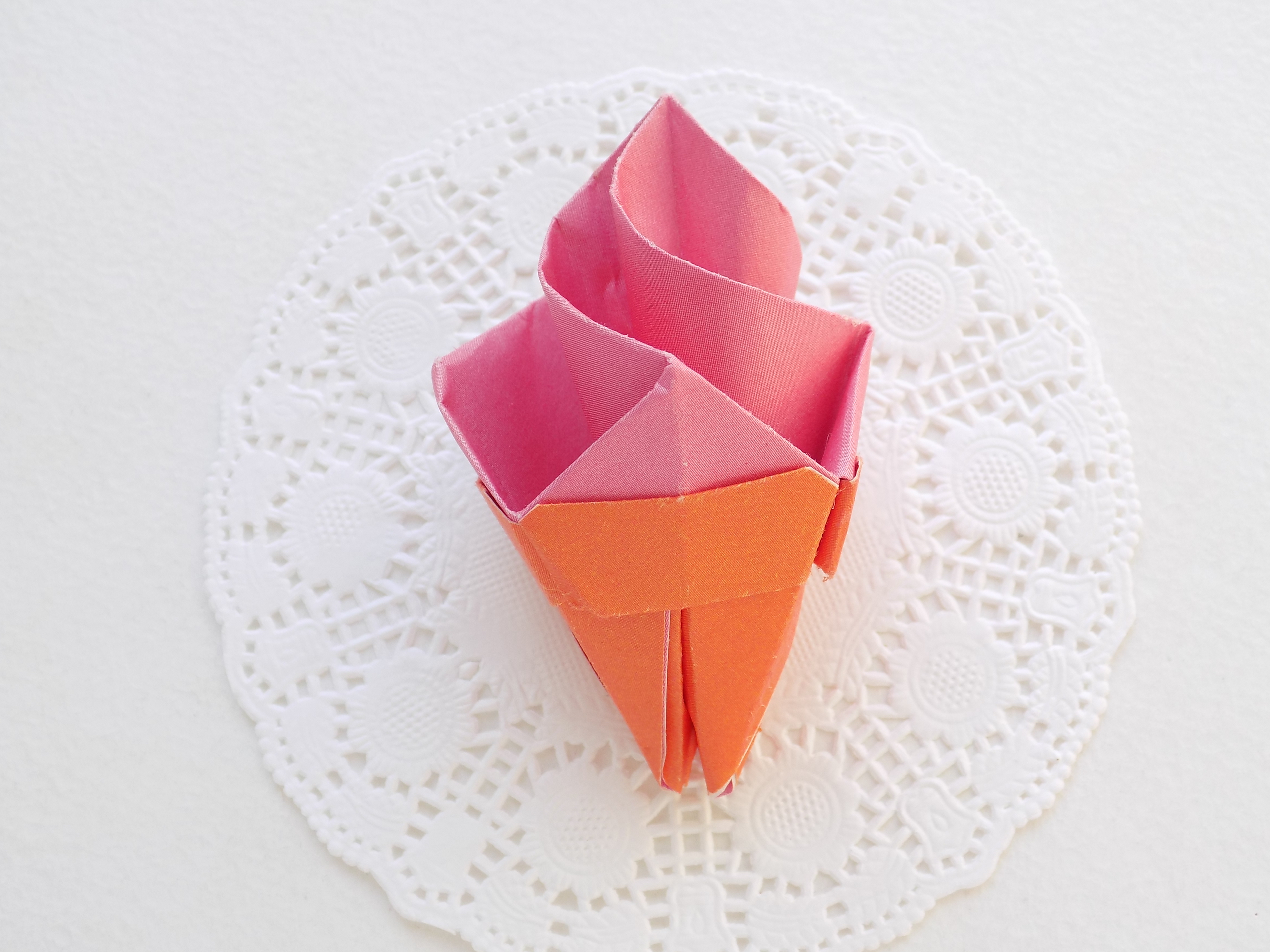 Как сделать мороженое из бумаги в технике оригами