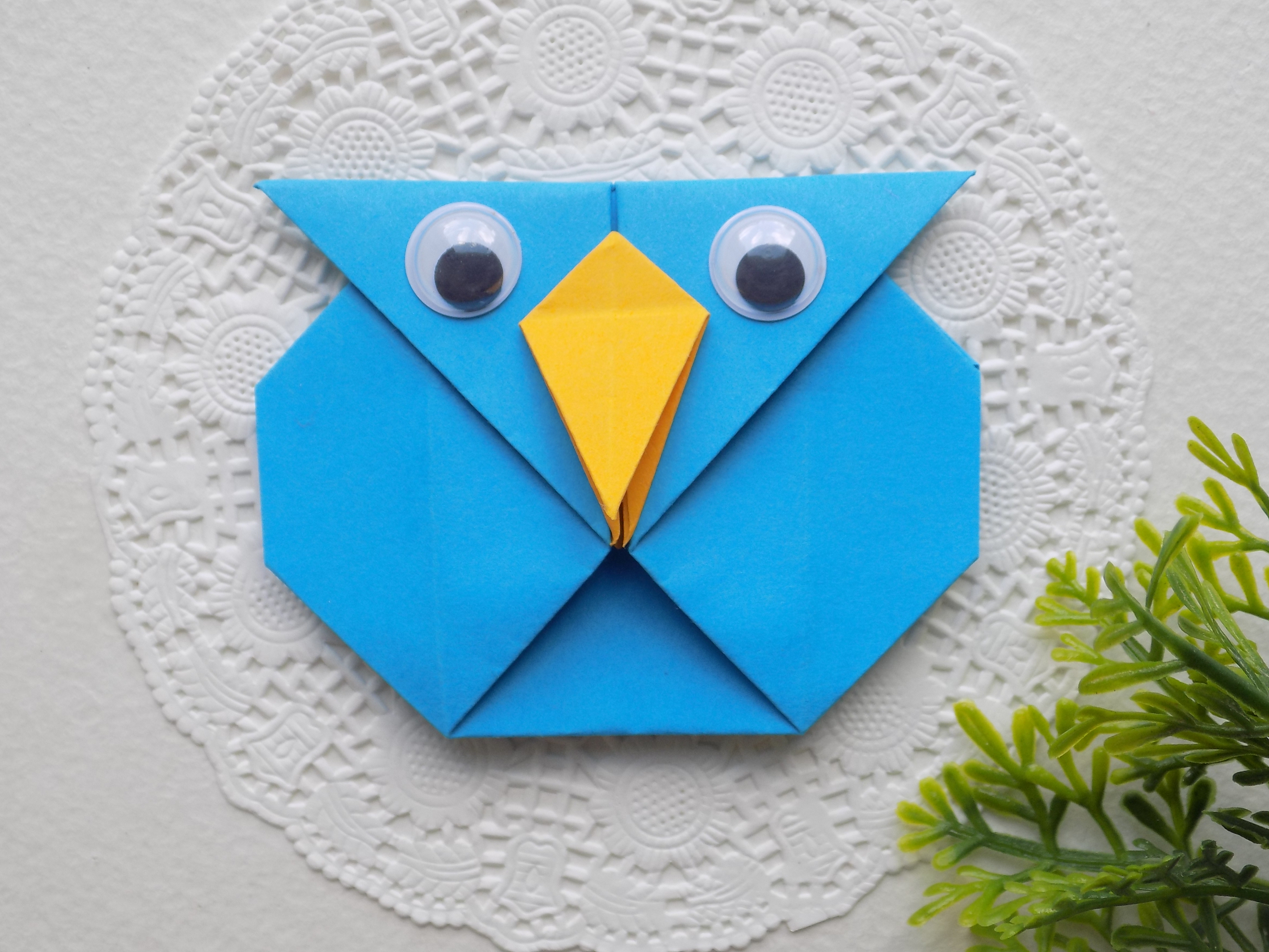 Как сделать сову из бумаги в технике оригами